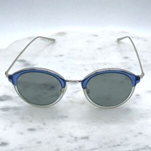 Warby Parker Saylor 4708 Blue Clear Round Eyeglass Frame 47-22-140 Made In Italy